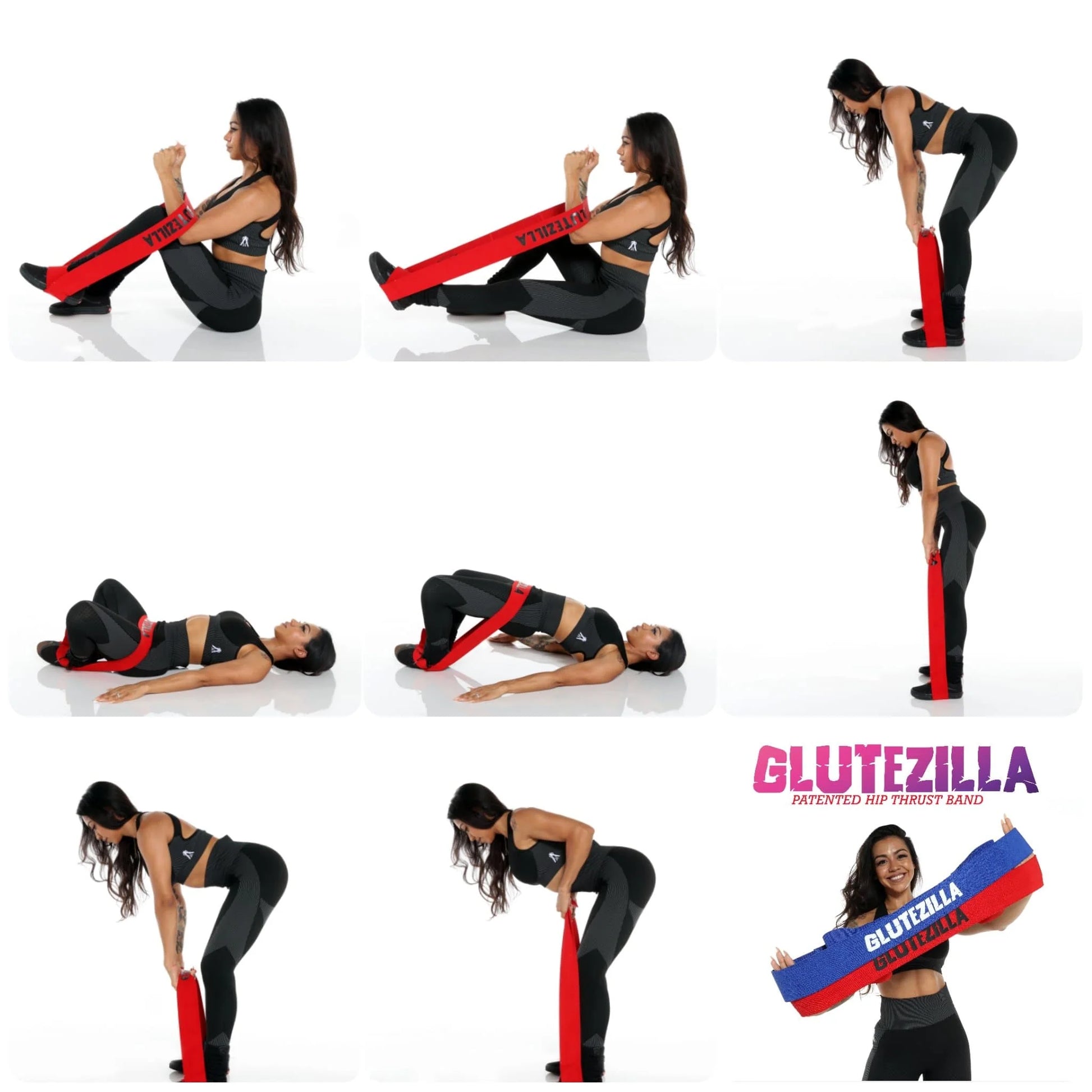 GLUTEZILLA Patented Hip Thrust Workout Exercise Band